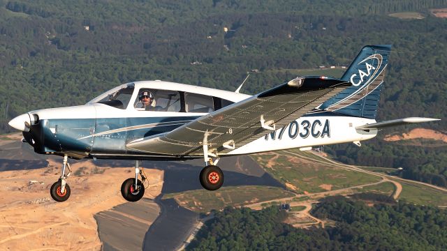 Piper Cherokee (N703CA) - Air to air over north Georgia