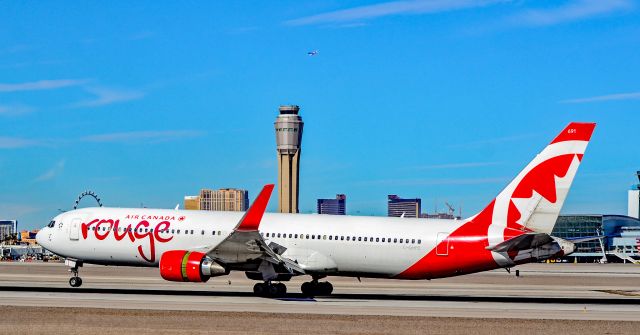 BOEING 767-300 (C-GHPE) - C-GHPE Air Canada Rouge Boeing 767-33A(ER) s/n 33423 - Las Vegas - McCarran International (LAS / KLAS)br /USA - Nevada,  January 28, 2019br /Photo: TDelCoro