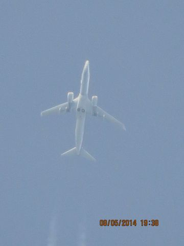 Boeing 737-800 (N951AA) - American Airlines flight 75 from IAD to LAX over Southeastern KS (78KS) at 38k feet.