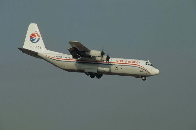 Lockheed C-130 Hercules (B-3004) - Final Approach to Narita Intl Airport Rwy16 on 1991/03/06