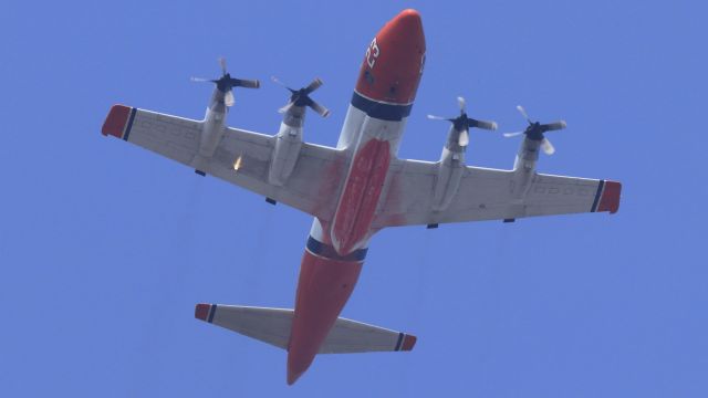 Lockheed P-3 Orion (N923AU) - Tanker 23 flying out of KSBD on the El Dorado Fire (9-15-2020)