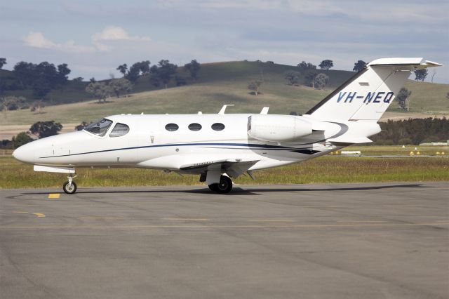 Cessna Citation Mustang (VH-NEQ) - Skypac Aviation (VH-NEQ) Cessna 510 Citation Mustang at Wagga Wagga Airport.