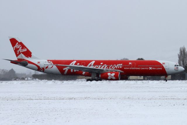 Airbus A330-300 (9M-XXB) - and it was still snowing