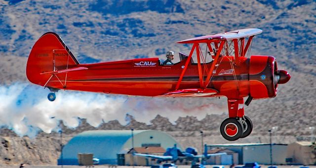 N63529 — - N63529 1940 BOEING A75N1(PT17) s/n 75-338 - br /Aviation Nation 2017br /Las Vegas - Nellis AFB (LSV / KLSV)br /USA - Nevada, November 11, 2017br /Photo: TDelCoro