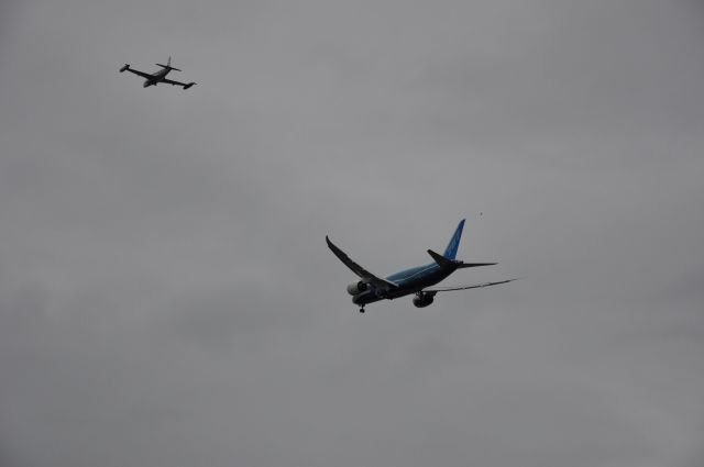 Boeing 787-8 (N787BA) - Boeing 787-8 first flight taken just after liftoff from Paine Field in Everett, WA on December 15, 2009.