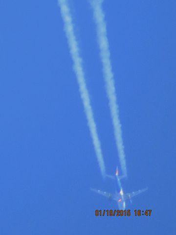 Airbus A319 (N301NV) - Allegiant Air flight 140 from AZA to CVG over Southeastern Kansas at 39,000 feet.