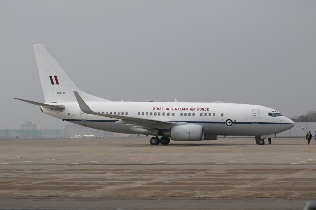 Boeing 737-700 (A36001) - 21 December 2016:Royal Australian Air Force: Boeing 737-7DT BBJ