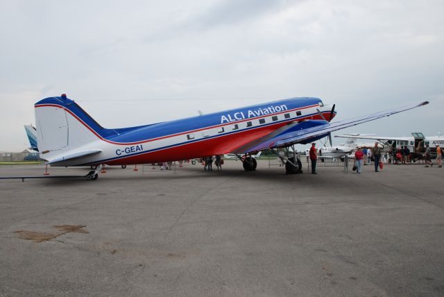 C-GEAI — - DC-3C manufactured in 1944 and based at Oshawa Municipal Airport where photo was taken June 21/08.