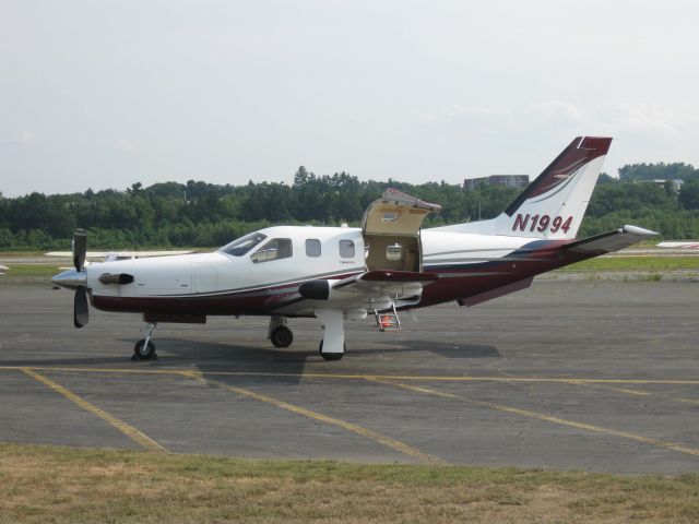 Socata TBM-850 (N1994) - Parked kind of lopsided at KFIT.