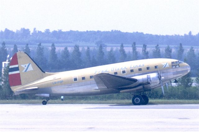 CURTISS Commando (LN-FOP) - August 1969 at Vienna (LOWW)