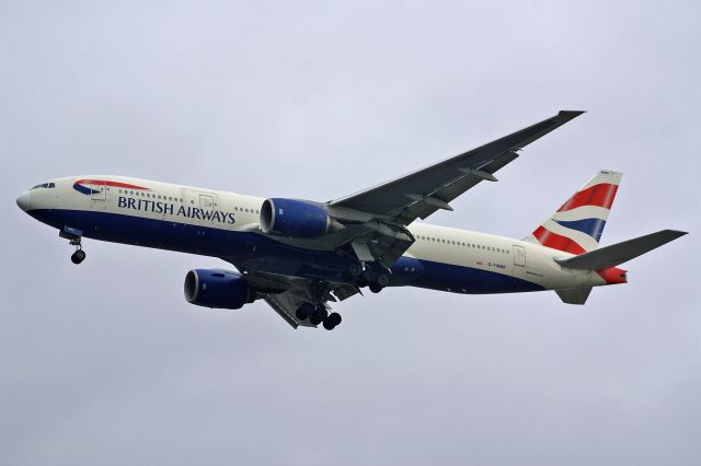 Boeing 777-200 (G-YMMR) - Boeing 777-236 ER, British Airways, G-YMMR, 14.Oct.2022, EGLL London Heathrow, Waye Ave Park