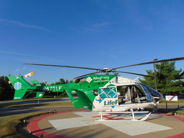 KAWASAKI EC-145 (N575LF) - Allegheny Health Network Life Flight 4 in Life Flight 5's aircraft. 