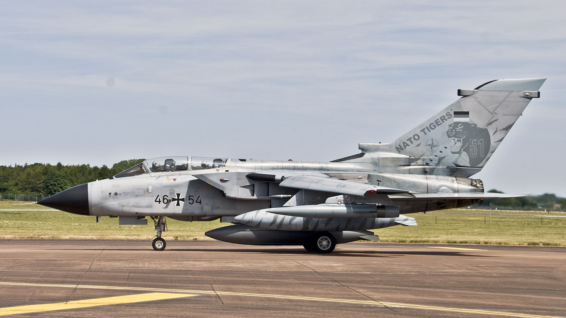 PANAVIA Tornado (GAF4654) - German Air Force Panavia Tornado GR4 GAF4654 about to depart RAIT RAF Fairford - 17th July 2017. 