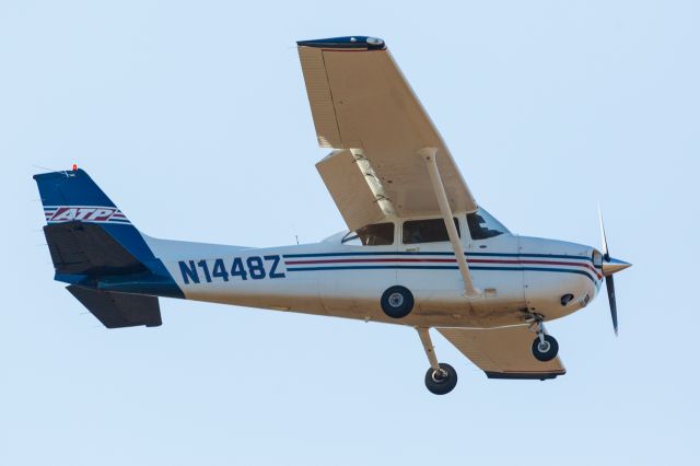 Cessna Skyhawk (N1448Z) - On final for runway 36 in Nacogdoches.