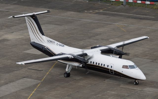 de Havilland Dash 8-300 (C-GAQN) - Passing through Jersey on delivery to Malta then Australia 6/May/2025
