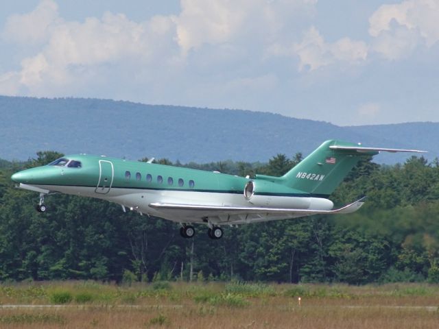 Cessna Citation Longitude (N842AW) - Leaving Saratoga County Airport on Aug.23, 2020