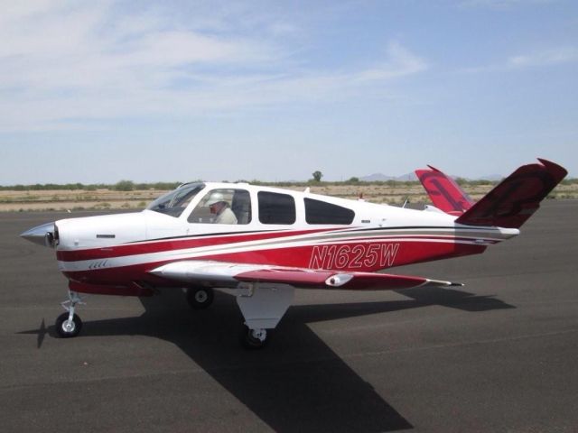 Beechcraft 35 Bonanza (N1625W) - Fresh from the paint shop.