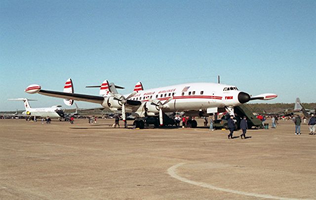 — — - This is the Save-A-Connie organization's L-1049 Super G Constellation during a visit to Little Rock AFB.