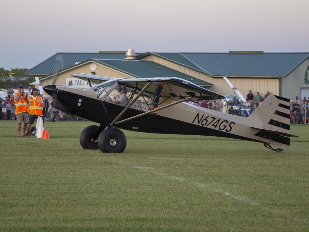 Piper Saratoga (N674GS) - STOL competition at OSH18. 24 JUL 2018.