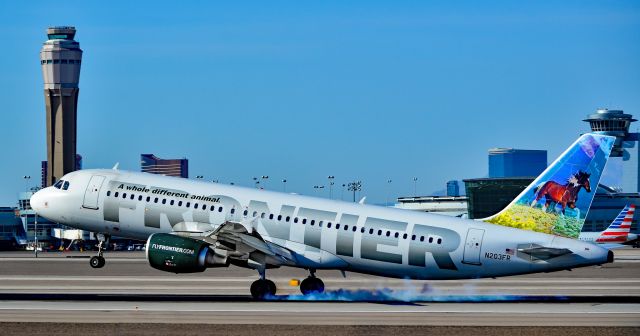 Airbus A320 (N203FR) - N203FR Frontier Airlines 2002 Airbus A320-214 - cn 1806 - Las Vegas - McCarran International (LAS / KLAS)br /USA - Nevada, March 16, 2016br /Photo: Tomás Del Coro