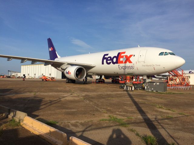 N690FE — - On the ramp at VT Aerospace, Brookley Field, Mobile, Alabama Taken 7/20/16