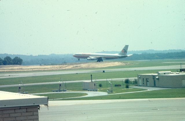 Boeing 707-100 — - American Airlines Boeing 707 lifts off from runway 10 at Friendship International Airport (Now KBWI), circa 1968-70