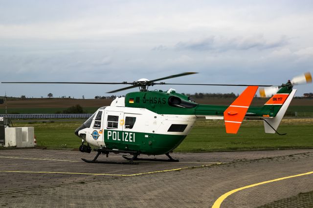D-HSAS — - Police Eurocopter, ready for take of after refueling