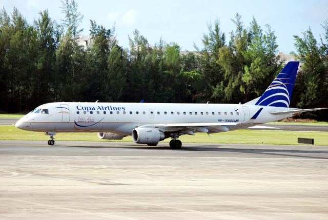 HP-1560CPM — - Copa Airlines Embraer ERJ-190-100IGW 190AR HP-1560CMP (cn 19000056)  San Juan - Luis Munoz Marin International (SJU / TJSJ) Puerto Rico, 8-15-2009 Aeroparque The E-Jet No.200  Photo: Tomas Del Coro