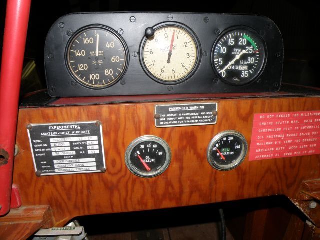 EVANS VP-2 Volksplane (N38MC) - A look at the instrument panel of N38MC a a 1971 Volksplane-1E on display at                  <a href="http://www.aviationky.org/">The Aviation Museum of Kentucky</a> on the grounds of Blue Grass Airport (KLEX)....