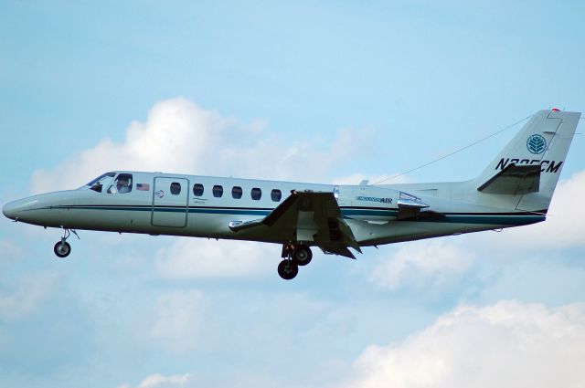 Cessna Citation V (N205CM) - Landing Baltimore 33L with Medcenter Air titles on engine.