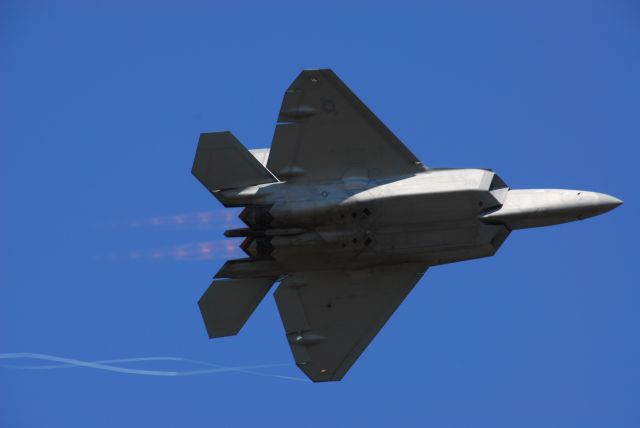 UNKNOWN — - F-22 Raptor on a low high-speed pass at EAA Oshkosh 2007.