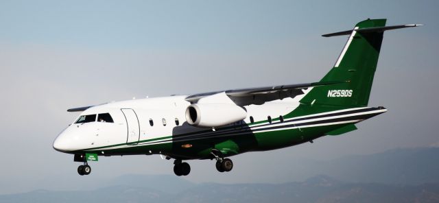 Fairchild Dornier 328JET (N259DS) - Landing on 16L.