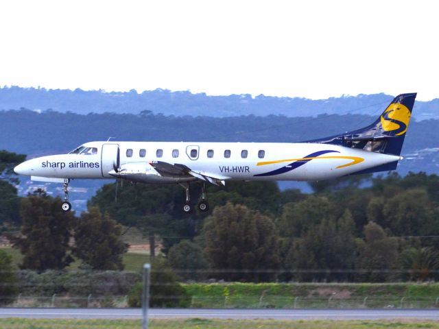 Fairchild Dornier SA-227DC Metro (VH-HWR) - On short finals for runway 05. Thursday 12th July 2012.