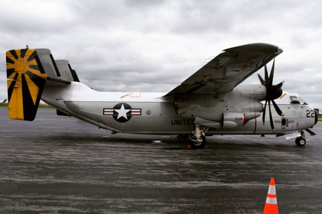 Grumman C-2 Greyhound (16-2163) - Grumman C-2A Greyhound (PSWRD22) from VRC-30 (based at NAS North Island) sitting on the Signature Flight FBO ramp at the Buffalo-Niagara International Airport.