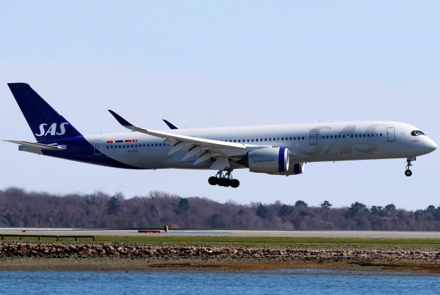 Airbus A350-900 (SE-RSC) - SAS A350-900 arrival to BOS sub/replacement for A330 for the Spring/Summer. 
