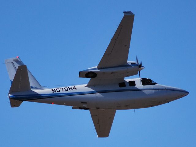 Aero Commander 500 (N57084) - SHRIKE AVIATION I LLC departing from runway 02 at KJQF - 2/3/09