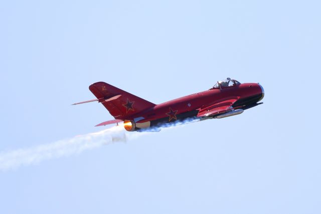 MIKOYAN MiG-17 (NX117BR) - MiG-17 in full afterburner during high speed pass. Thunder Over Solano 2024 - 03/16/24