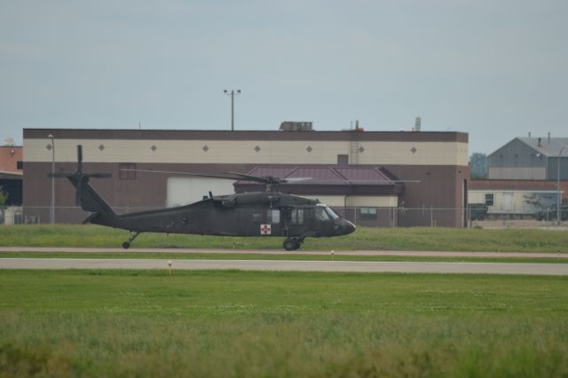 Sikorsky S-70 — - UH-60 taxing to tarmac in Sioux Falls SD on 6-12-15