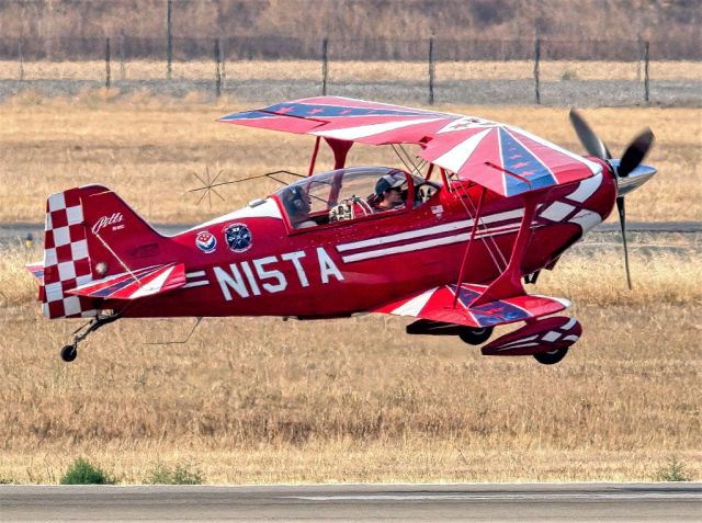 PITTS Special (S-2) (N15TA) - Aviat Pitts S-2C at Livermore Municipal Airport, Livermore CA. August 2020