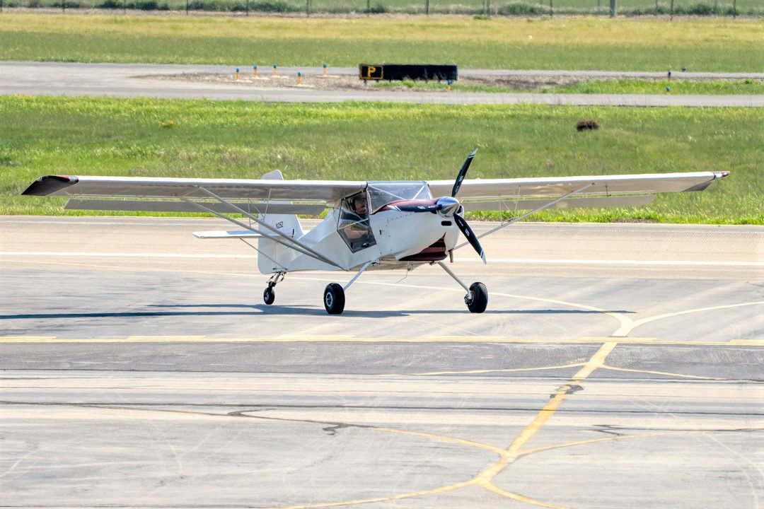 SKYFOX Impala (N252) - Kitfox S-6 at Livermore Municipal Airport (CA). April 2021