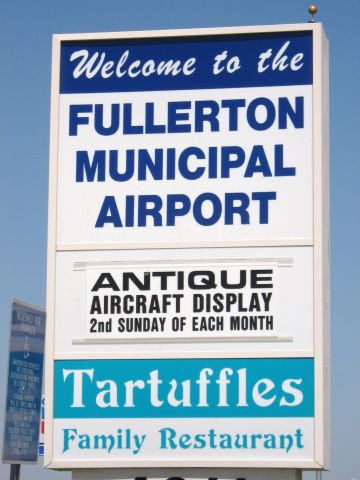— — - At Fullerton Airport