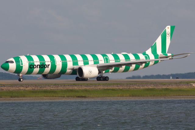 Airbus A330-900 (D-ANRK) - One of several JFK weather diversions to BOS on 7/18/23. 