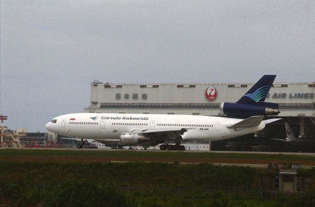 McDonnell Douglas DC-10 (PK-GIE) - Departure at Narita Intl Airport Rwy34 on 1986/10/10