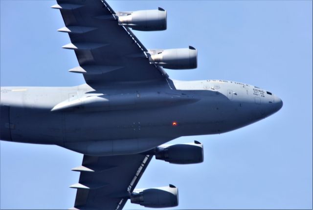 Boeing Globemaster III (AALF90060) - Globemaster AMC headed for Travis AFB, CA to help fight the Calif. wild fires.