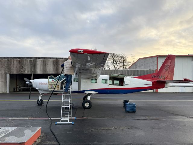 Cessna Caravan (VH-XA5) - At Leer, Germany. 09-JAN-2025.