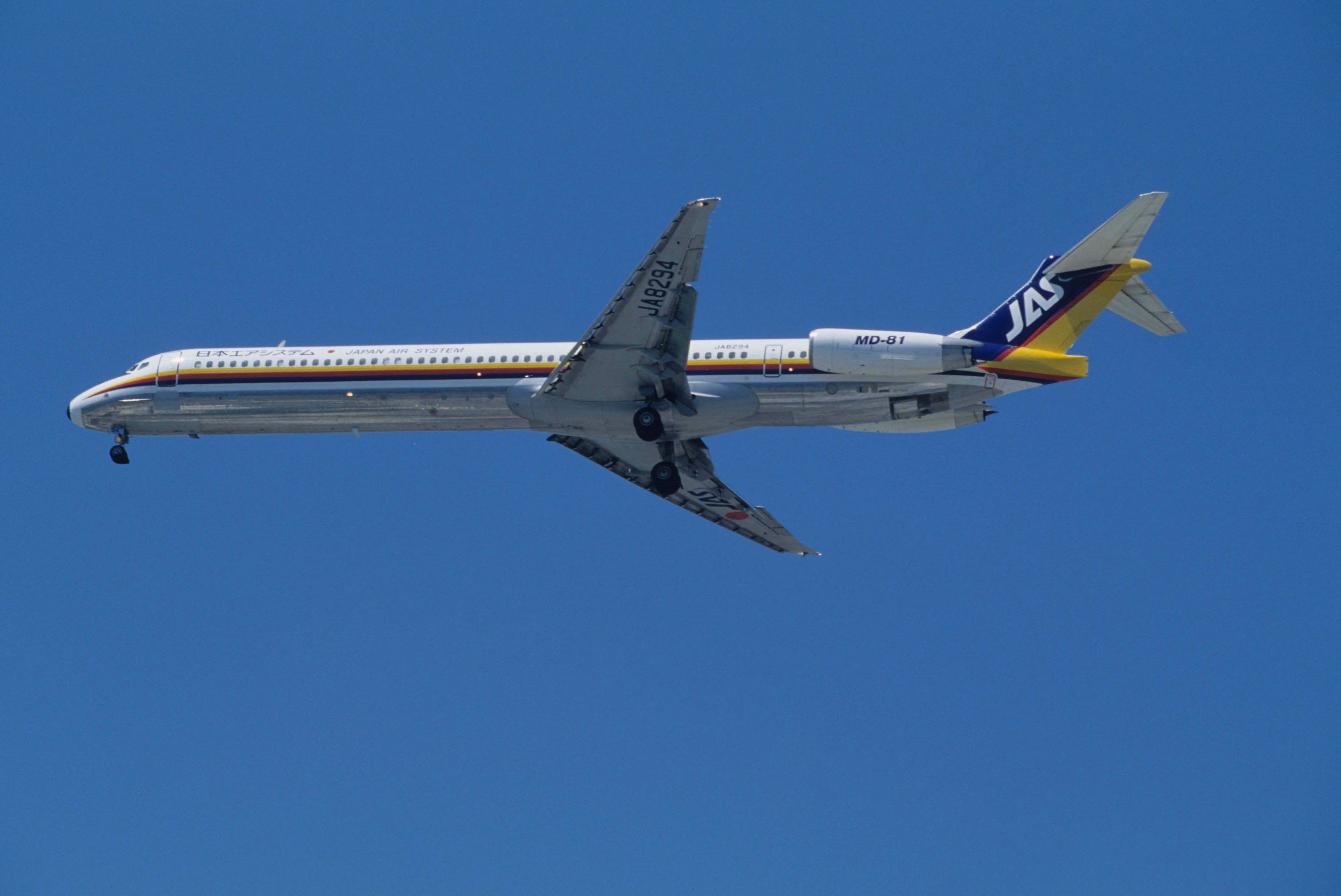 McDonnell Douglas MD-81 (JA8294) - Final Approach to Tokyo-Haneda Intl Airport Rwy16L on 1994/08/16