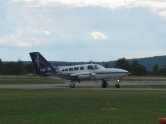 Cessna 402 (KAP149) - Taxiing in after arriving from Boston, MA (KBOS) on runway 17.