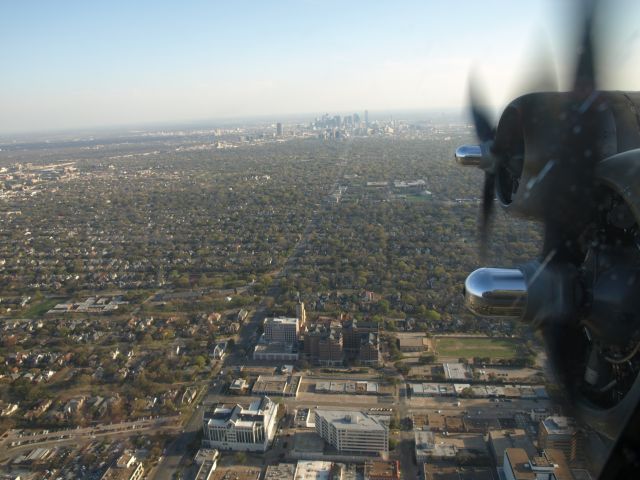 N93012 — - Bombardier View B-17G over Dallas from Nine O Nine Collings Foundation Flying Fortress