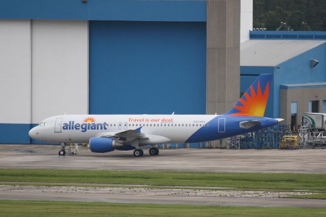 Airbus A320 (N224NV) - Allegiant Air (N224NV) sits on the ramp at PEMCO at Tampa International Airport