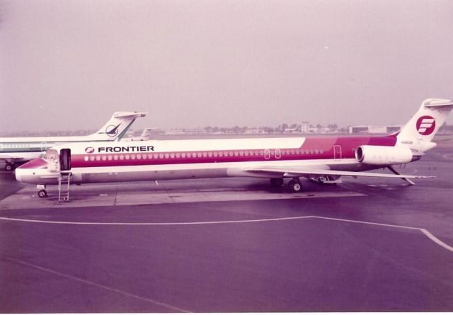 McDonnell Douglas MD-80 — - Frontier MD-80 at Santa Ana in the early 1980s